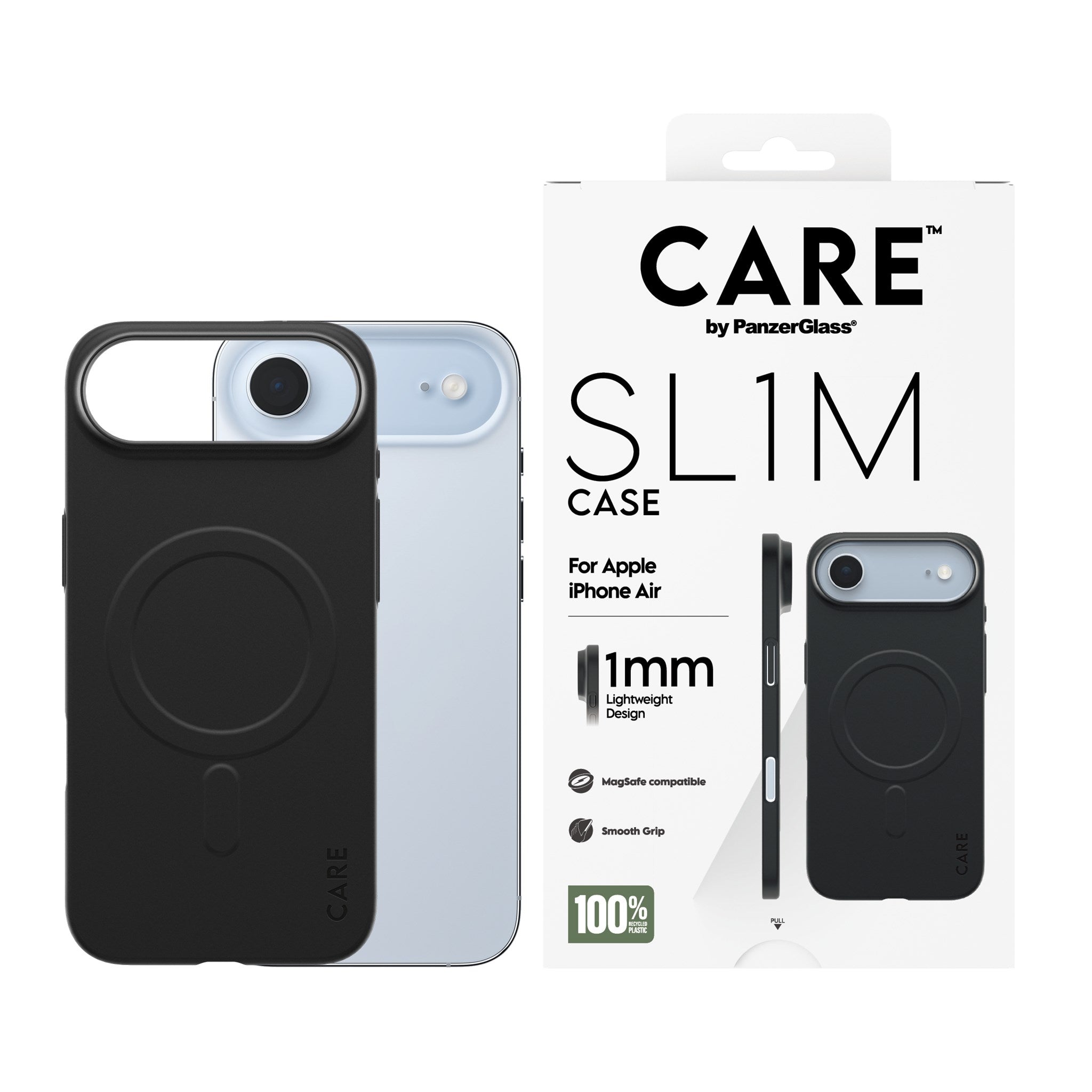 CARE™ by PanzerGlass® SL1M Case Black w. MagSafe iPhone Air